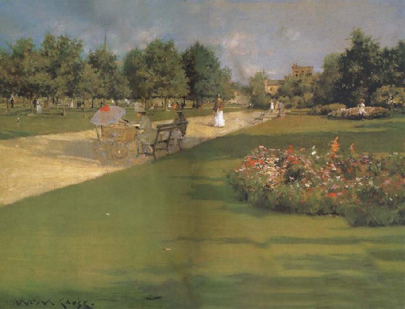 William Merrit Chase Prospect Park Brooklyn Germany oil painting art
